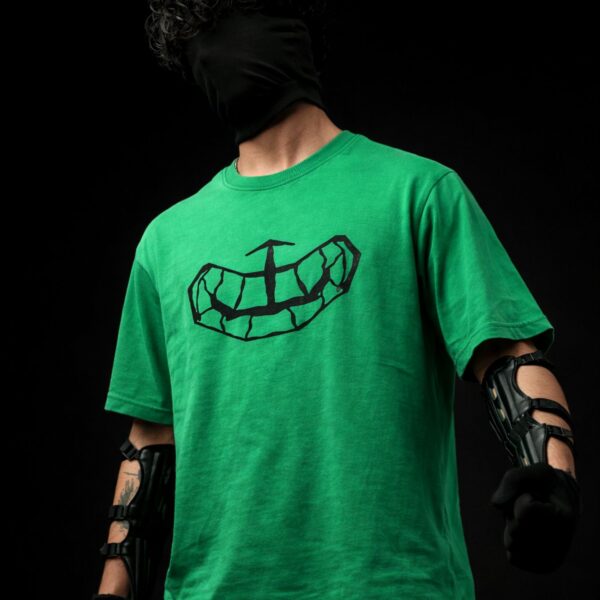 green oversized graphic t-shirt for men