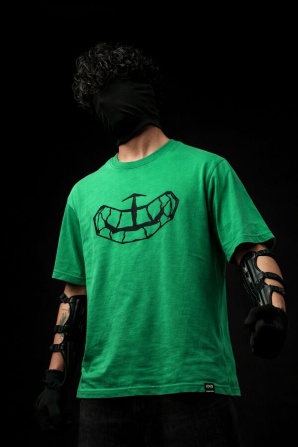 green oversized graphic t-shirt for men